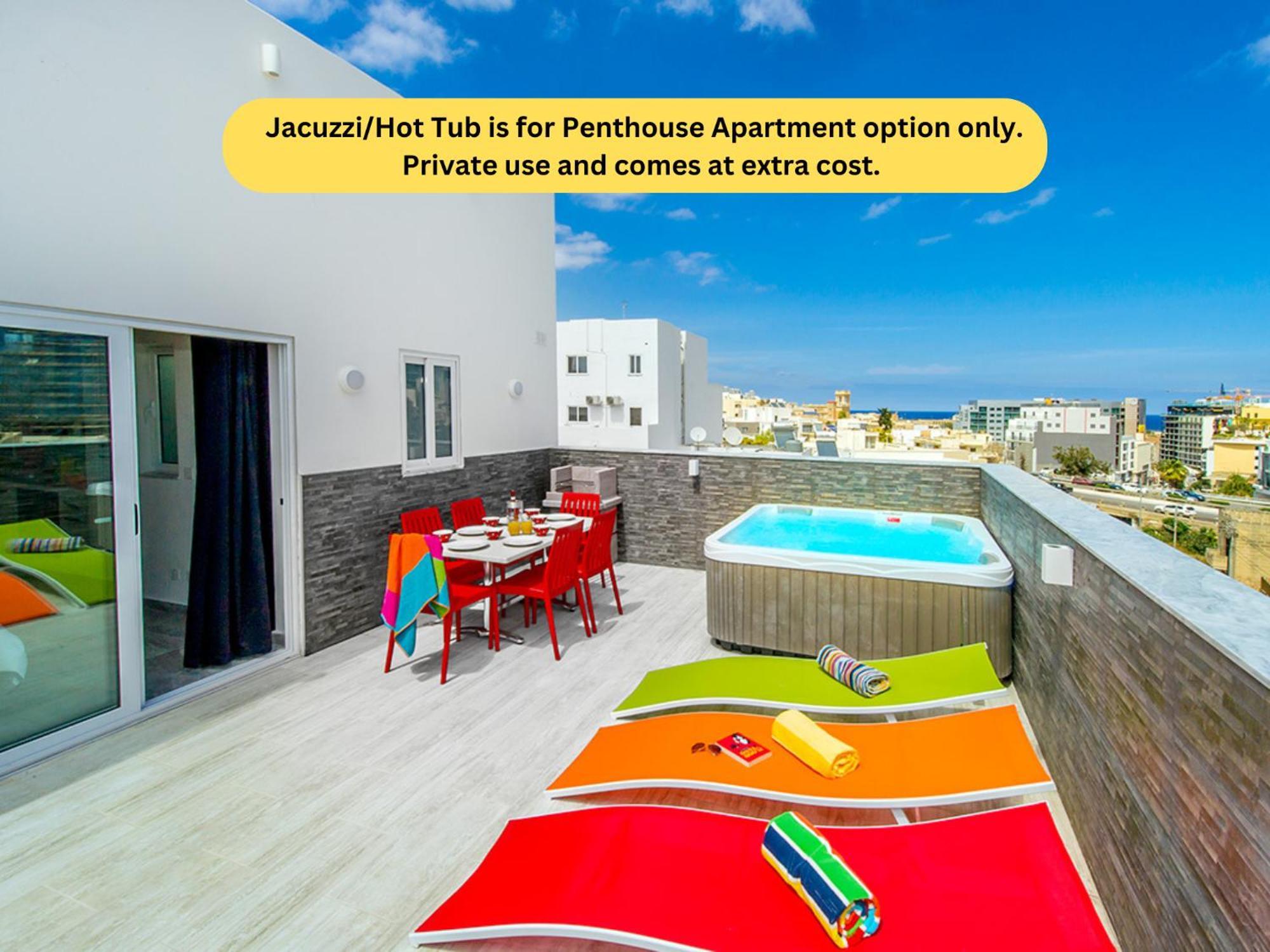 Bayside Apartments San Ġiljan Kültér fotó