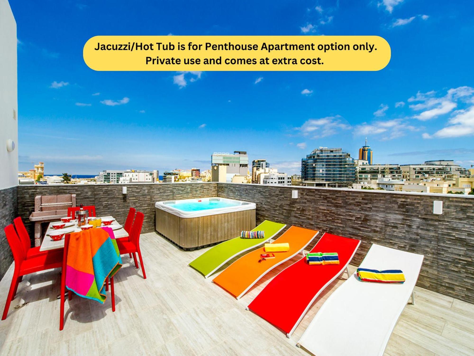 Bayside Apartments San Ġiljan Kültér fotó